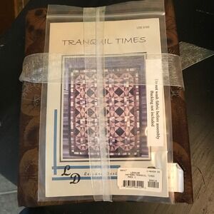 Leisure Designs Tranquil Times Quilt Pattern and Fabric Pack Brown Neutral